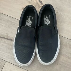 Black slip on vans